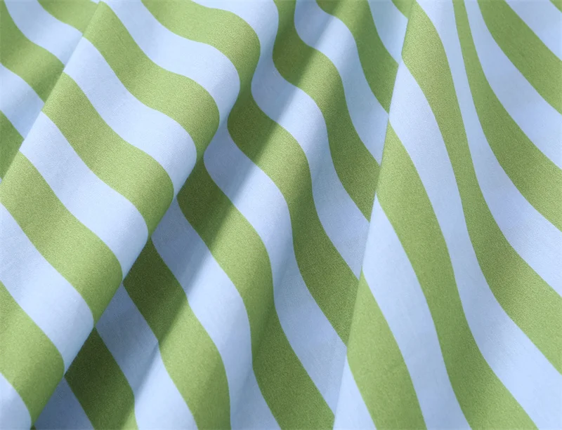 VestidoVerde Listrado Sem Mangas com Cinto Decorati - Imagem 12