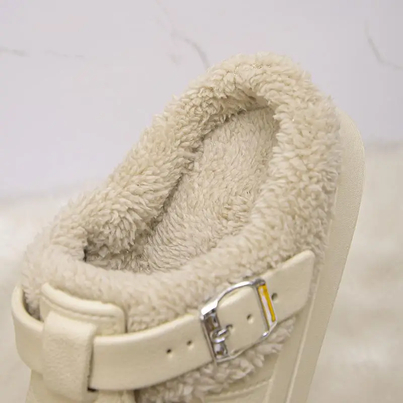 Crocs em eva peludo mules chinelos femininos para inverno - Imagem 16